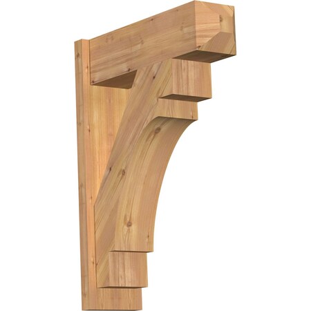 Ekena Millwork Merced Smooth Craftsman Outlooker, Western Red Cedar, 7 1/2"W x 24"D x 32"H OUT08X24X32MRC04SWR